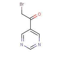 58004-79-8 2-bromo-1-pyrimidin-5-ylethanone chemical structure