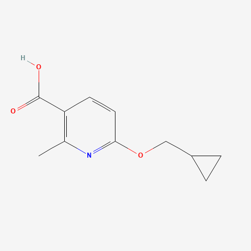 1431534-49-4 6-(cyclopropylmethoxy)-2-methylpyridine-3-carboxylic acid chemical structure