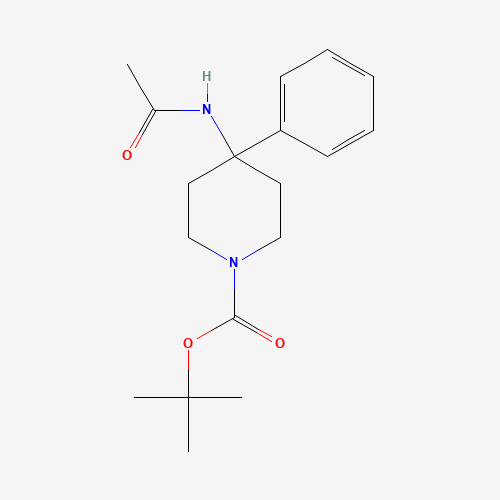 182621-52-9 tert-butyl 4-acetamido-4-phenylpiperidine-1-carboxylate chemical structure