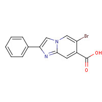 1278407-61-6 6-bromo-2-phenylimidazo[1,2-a]pyridine-7-carboxylic acid chemical structure