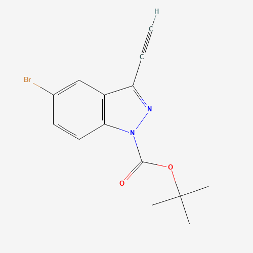 1093306-83-2 tert-butyl 5-bromo-3-ethynylindazole-1-carboxylate chemical structure