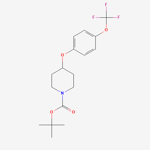 287952-66-3 tert-butyl 4-[4-(trifluoromethoxy)phenoxy]piperidine-1-carboxylate chemical structure