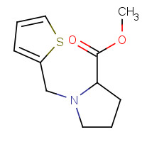 1031843-68-1 methyl 1-(thiophen-2-ylmethyl)pyrrolidine-2-carboxylate chemical structure