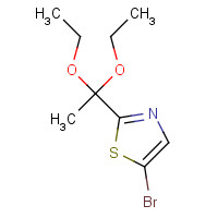 1312535-30-0 5-bromo-2-(1,1-diethoxyethyl)-1,3-thiazole chemical structure