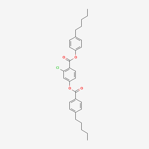 41161-53-9 (4-pentylphenyl) 2-chloro-4-(4-pentylbenzoyl)oxybenzoate chemical structure