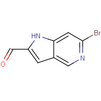 1400287-58-2 6-bromo-1H-pyrrolo[3,2-c]pyridine-2-carbaldehyde chemical structure