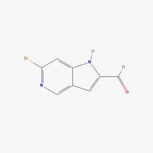 1400287-58-2 6-bromo-1H-pyrrolo[3,2-c]pyridine-2-carbaldehyde chemical structure