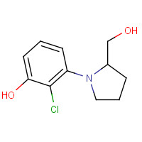 925233-22-3 2-chloro-3-[2-(hydroxymethyl)pyrrolidin-1-yl]phenol chemical structure
