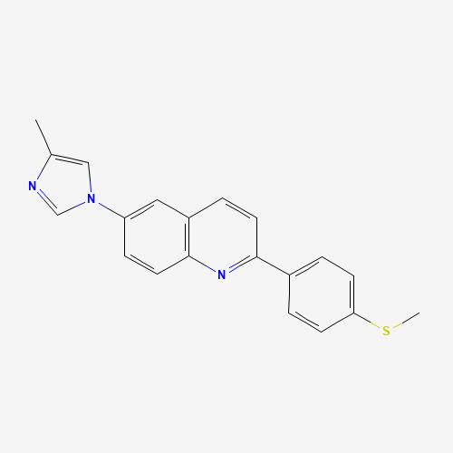 1201902-22-8 6-(4-methylimidazol-1-yl)-2-(4-methylsulfanylphenyl)quinoline chemical structure