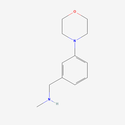 864068-83-7 N-methyl-1-(3-morpholin-4-ylphenyl)methanamine chemical structure
