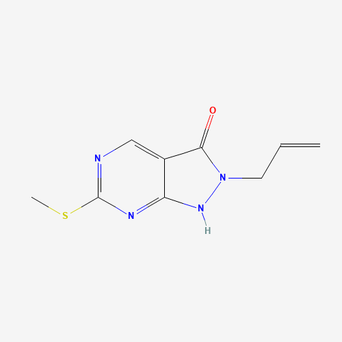 955368-90-8 6-methylsulfanyl-2-prop-2-enyl-1H-pyrazolo[3,4-d]pyrimidin-3-one chemical structure