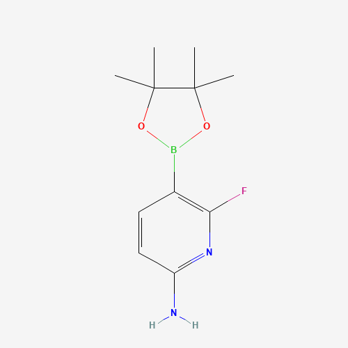 944401-67-6 6-fluoro-5-(4,4,5,5-tetramethyl-1,3,2-dioxaborolan-2-yl)pyridin-2-amine chemical structure