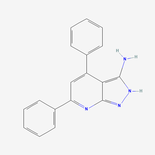 42951-68-8 4,6-diphenyl-2H-pyrazolo[3,4-b]pyridin-3-amine chemical structure