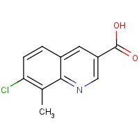 948290-52-6 7-chloro-8-methylquinoline-3-carboxylic acid chemical structure