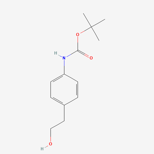 104060-23-3 tert-butyl N-[4-(2-hydroxyethyl)phenyl]carbamate chemical structure