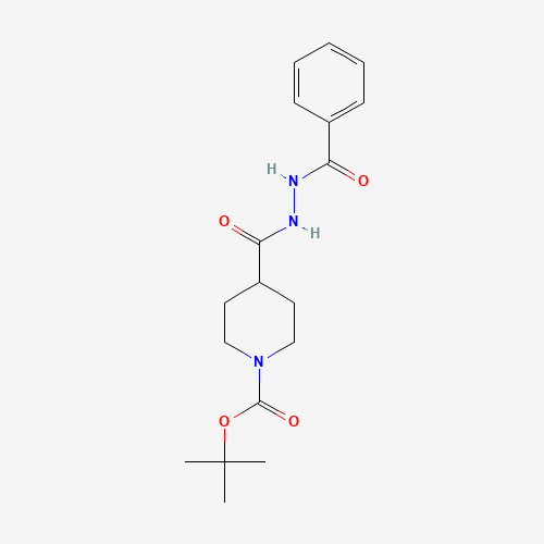 1031156-54-3 tert-butyl 4-(benzamidocarbamoyl)piperidine-1-carboxylate chemical structure