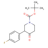 632352-74-0 tert-butyl 3-(4-fluorophenyl)-4-oxopiperidine-1-carboxylate chemical structure