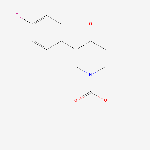 632352-74-0 tert-butyl 3-(4-fluorophenyl)-4-oxopiperidine-1-carboxylate chemical structure