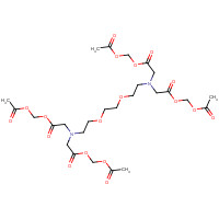 99590-86-0 acetyloxymethyl 2-[[2-(acetyloxymethoxy)-2-oxoethyl]-[2-[2-[2-[bis[2-(acetyloxymethoxy)-2-oxoethyl]amino]ethoxy]ethoxy]ethyl]amino]acetate chemical structure
