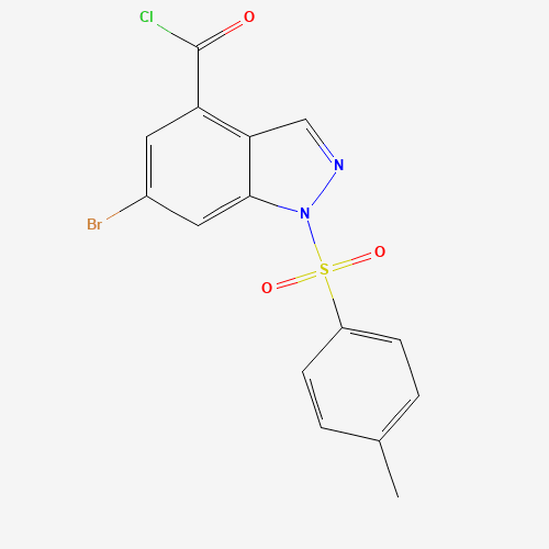 1245466-11-8 6-bromo-1-(4-methylphenyl)sulfonylindazole-4-carbonyl chloride chemical structure