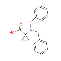 119111-63-6 1-(dibenzylamino)cyclopropane-1-carboxylic acid chemical structure