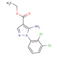 1285132-66-2 ethyl 5-amino-1-(2,3-dichlorophenyl)pyrazole-4-carboxylate chemical structure
