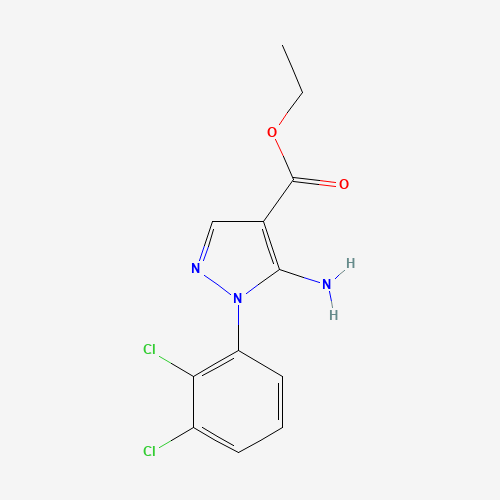 1285132-66-2 ethyl 5-amino-1-(2,3-dichlorophenyl)pyrazole-4-carboxylate chemical structure