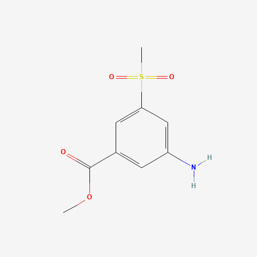 168618-23-3 methyl 3-amino-5-methylsulfonylbenzoate chemical structure