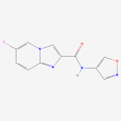1168157-29-6 6-iodo-N-(1,2-oxazol-4-yl)imidazo[1,2-a]pyridine-2-carboxamide chemical structure