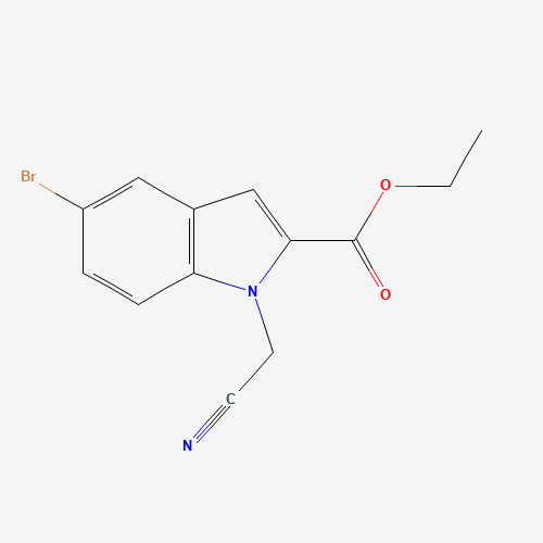 201809-30-5 ethyl 5-bromo-1-(cyanomethyl)indole-2-carboxylate chemical structure