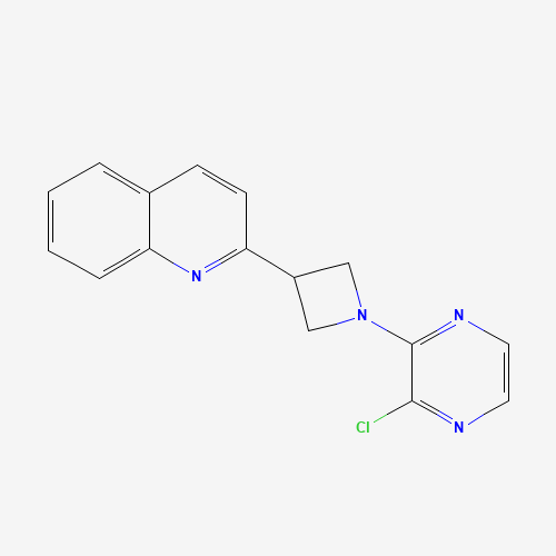 1350356-62-5 2-[1-(3-chloropyrazin-2-yl)azetidin-3-yl]quinoline chemical structure