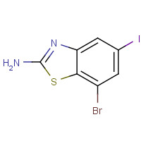 1000289-34-8 7-bromo-5-iodo-1,3-benzothiazol-2-amine chemical structure