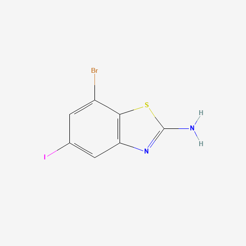 1000289-34-8 7-bromo-5-iodo-1,3-benzothiazol-2-amine chemical structure