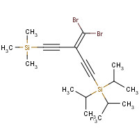 164990-17-4 [3-(dibromomethylidene)-5-trimethylsilylpenta-1,4-diynyl]-tri(propan-2-yl)silane chemical structure