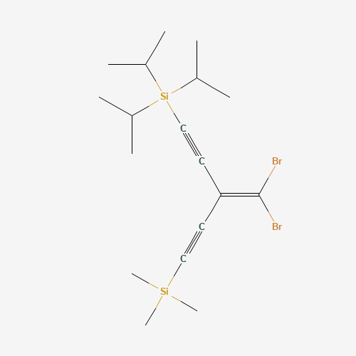 164990-17-4 [3-(dibromomethylidene)-5-trimethylsilylpenta-1,4-diynyl]-tri(propan-2-yl)silane chemical structure