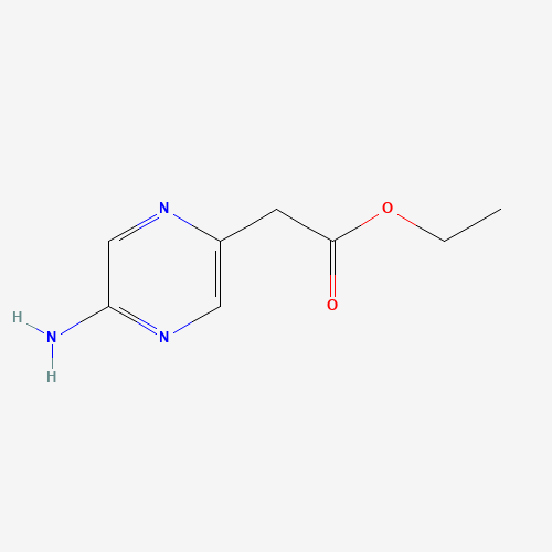1196155-44-8 ethyl 2-(5-aminopyrazin-2-yl)acetate chemical structure