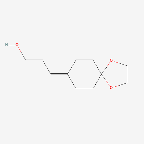 960370-93-8 3-(1,4-dioxaspiro[4.5]decan-8-ylidene)propan-1-ol chemical structure