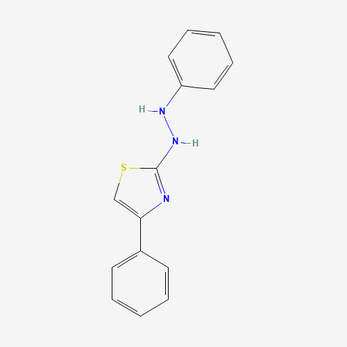 66181-55-3 1-phenyl-2-(4-phenyl-1,3-thiazol-2-yl)hydrazine chemical structure