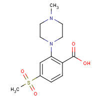 1197193-10-4 2-(4-methylpiperazin-1-yl)-4-methylsulfonylbenzoic acid chemical structure