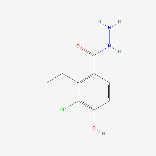 947156-25-4 3-chloro-2-ethyl-4-hydroxybenzohydrazide chemical structure