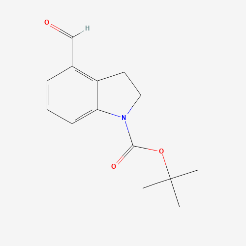 1207194-48-6 tert-butyl 4-formyl-2,3-dihydroindole-1-carboxylate chemical structure