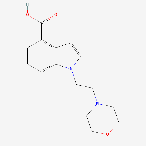 1096307-28-6 1-(2-morpholin-4-ylethyl)indole-4-carboxylic acid chemical structure