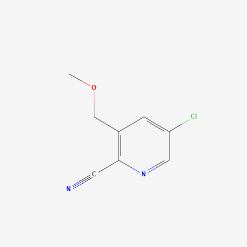 1386986-06-6 5-chloro-3-(methoxymethyl)pyridine-2-carbonitrile chemical structure
