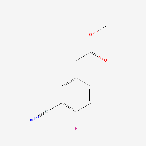 1151512-03-6 methyl 2-(3-cyano-4-fluorophenyl)acetate chemical structure