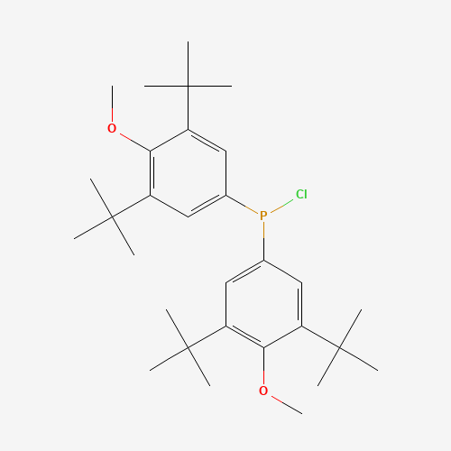 212713-08-1 chloro-bis(3,5-ditert-butyl-4-methoxyphenyl)phosphane chemical structure