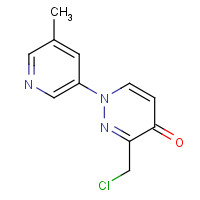 1314389-13-3 3-(chloromethyl)-1-(5-methylpyridin-3-yl)pyridazin-4-one chemical structure