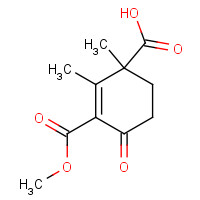 1312535-33-3 3-methoxycarbonyl-1,2-dimethyl-4-oxocyclohex-2-ene-1-carboxylic acid chemical structure