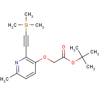1240287-46-0 tert-butyl 2-[6-methyl-2-(2-trimethylsilylethynyl)pyridin-3-yl]oxyacetate chemical structure