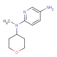 1155582-87-8 2-N-methyl-2-N-(oxan-4-yl)pyridine-2,5-diamine chemical structure