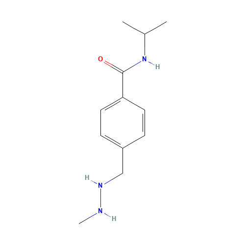 671-16-9 4-[(2-methylhydrazinyl)methyl]-N-propan-2-ylbenzamide chemical structure